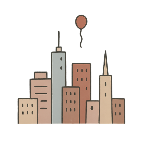 City social moment illustration